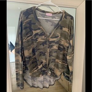 Camo print long sleeve